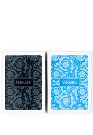 Versace Medusa playing card set - Blu
