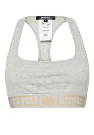 Versace Greca-underband racerback bralette - Grigio