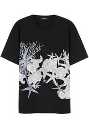 Versace T-shirt con stampa grafica - Nero