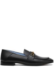 Versace Medusa-chain leather slippers - Nero