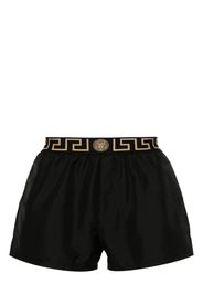 Versace Costume da bagno con Chiave Greca - Nero