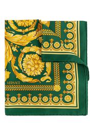 Versace large Barocco print silk scarf - Verde