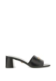 Versace Sandali con placca logo - Nero