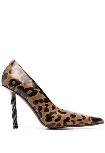 Vetements Pumps con stampa - Marrone