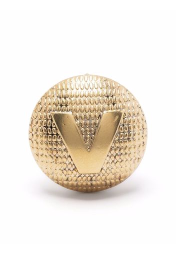 VETEMENTS V-logo stud earring - Oro