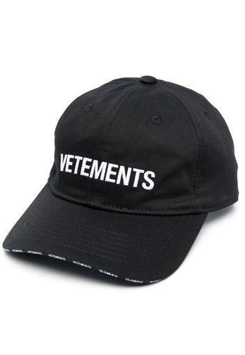 VETEMENTS logo-print baseball cap - Nero