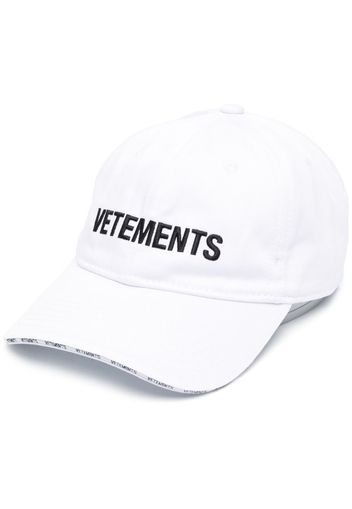 VETEMENTS logo-embroidered baseball cap - Bianco