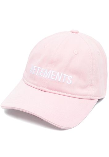 VETEMENTS logo-embroidered baseball cap - Rosa