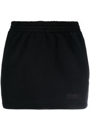 VETEMENTS elasticated cotton-blend miniskirt - Nero