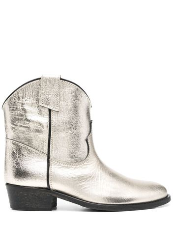 Via Roma 15 Texan leather boots - Oro