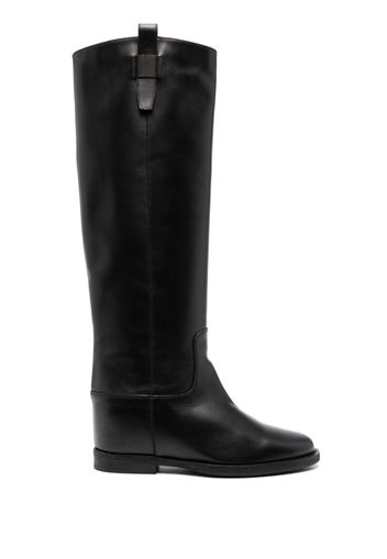 Via Roma 15 Santa Monica leather boots - Nero