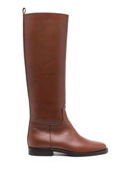 Via Roma 15 leather knee-length boots - Marrone