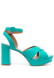 Via Roma 15 80mm strappy platform sandals - Verde