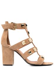 Via Roma 15 90mm stud-embellished sandals - Marrone