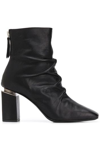 ruched ankle boots