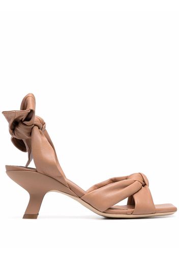 Vic Matie knot detail sandals - Marrone