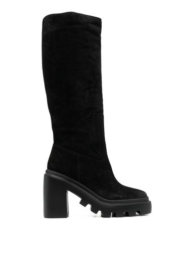 Vic Matie suede knee-length boots - Nero