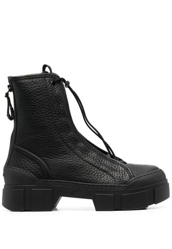 Vic Matie toggle-fastening leather ankle boots - Nero