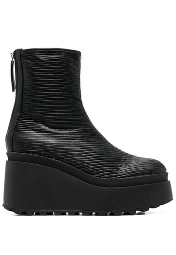 Vic Matie zipped wedge ankle boots - Nero