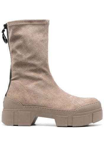 Vic Matie 40mm suede ankle boots - Toni neutri