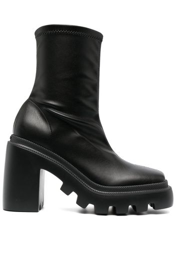 Vic Matie 110mm chunky leather boots - Nero