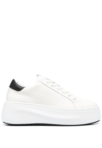 Vic Matie lace-up leather platform sneakers - Bianco