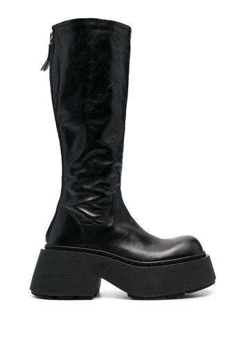 Vic Matie 80mm knee-length leather boots - Nero