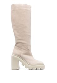 Vic Matie square-toe knee-length boots - Toni neutri