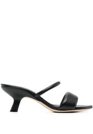 Vic Matie open-toe 70mm leather sandals - Nero