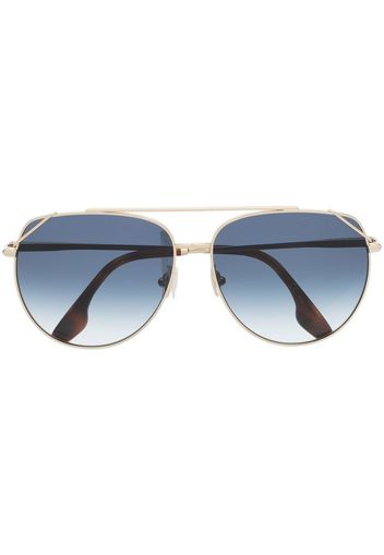 Victoria Beckham Eyewear Occhiali da sole VB230S con montatura stile pilota - Oro