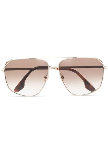 Victoria Beckham Eyewear Occhiali da sole modello navigator - Oro