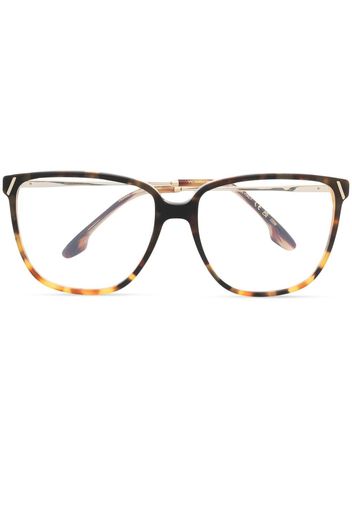 Victoria Beckham Eyewear tortoiseshell-effect frame glasses - Marrone