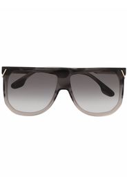 Victoria Beckham Eyewear Occhiali da sole con inserti a V - Grigio