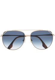 Victoria Beckham Eyewear Occhiali da sole VB230S con montatura stile pilota - Oro