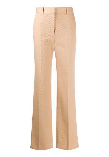 high-waisted tailored trousers