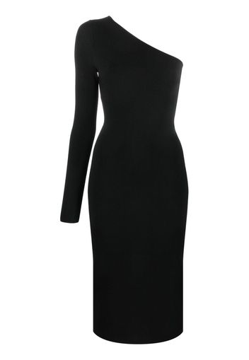 Victoria Beckham abito midi monospalla - Nero