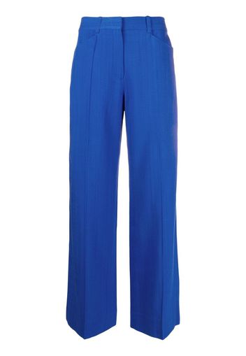 Victoria Beckham Pantaloni dritti a vita alta - Blu