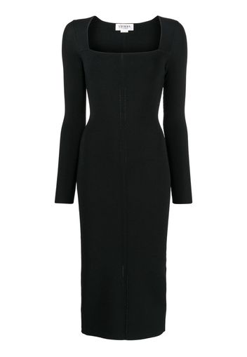 Victoria Beckham fitted square-neck dress - Nero