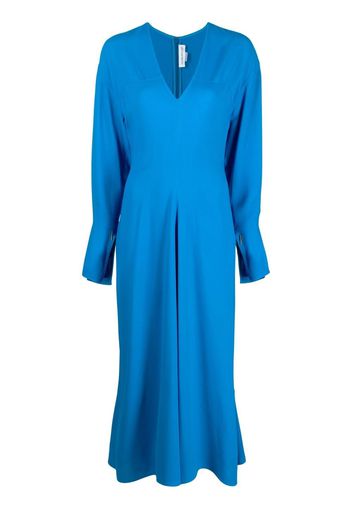 Victoria Beckham V-neck midi dress - Blu