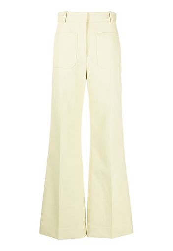 Victoria Beckham Alina tailored flared trousers - Verde