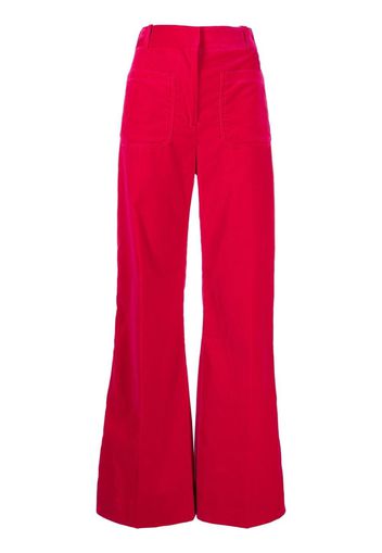 Victoria Beckham high-waisted wide-leg trousers - Rosa