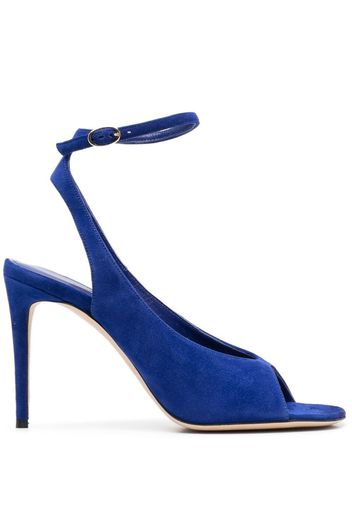 Victoria Beckham suede 110mm sandals - Blu