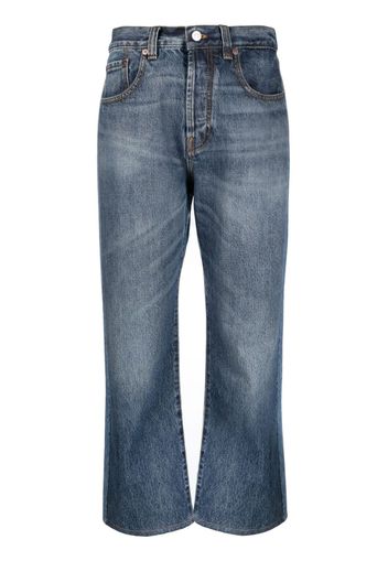 Victoria Beckham cropped denim jeans - Blu