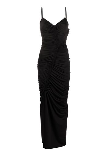 Victoria Beckham ruched maxi dress - Nero