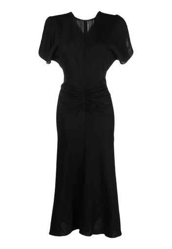 Victoria Beckham round-neck short-sleeve dress - Nero