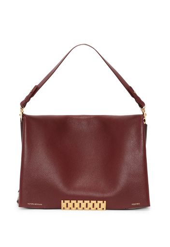 Victoria Beckham Jumbo-chain leather pouch - Marrone