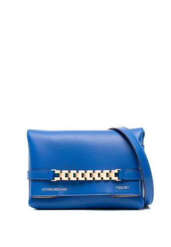 Victoria Beckham Chain Pouch leather tote bag - Blu