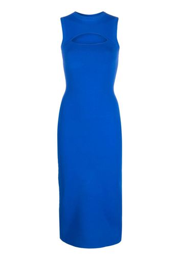 Victoria Beckham cut-out sleeveless midi dress - Blu