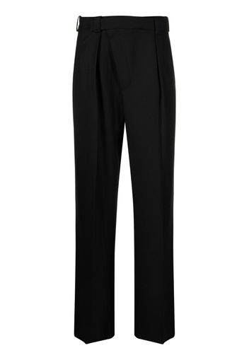 Victoria Beckham wrap-front straight-leg trousers - Nero