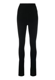 Victoria Beckham high-waisted slit-detail trousers - Nero